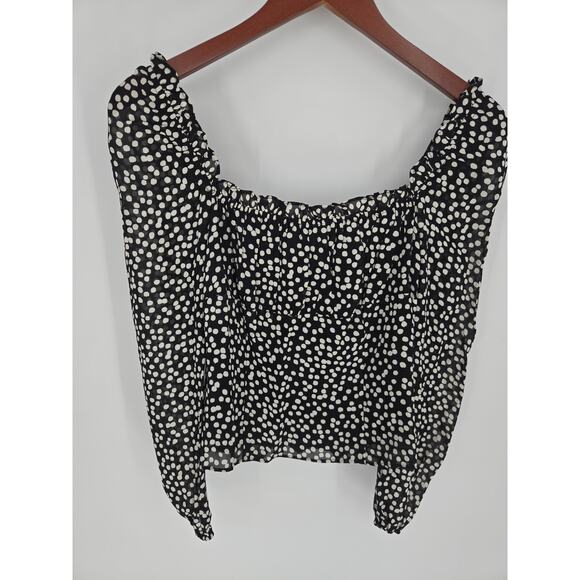 Reformation Bacio Top in Pearls Squared Neck Blouse Women's 4 - Picture 1 of 12